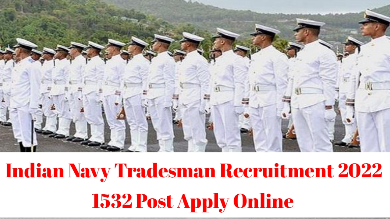 Indian Navy Tradesman Recruitment 2022 Apply Online
