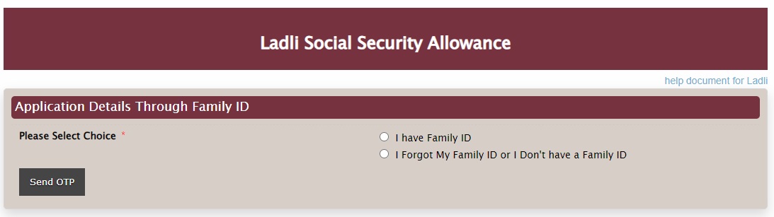 Haryana Ladli Social Security Allowance Scheme